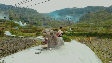landscape in the rural area of qiandongnan. china. pan left