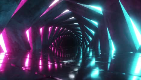 neon spiral tunnel