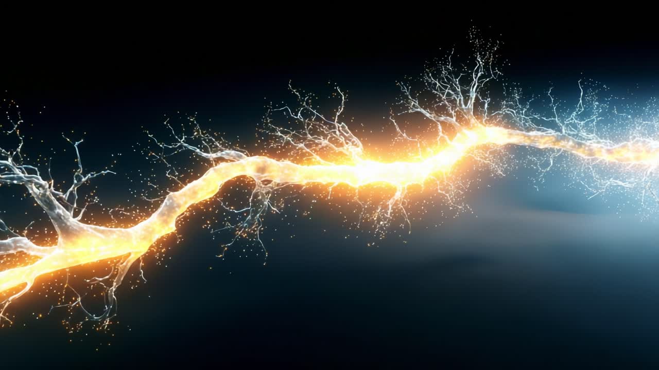 Dynamic Visualization of Energetic Electric Currents, Illustrating the Intricate Flow of Power Through Luminant Pathways, and the Fascinating Interplay Between Light and Electricity