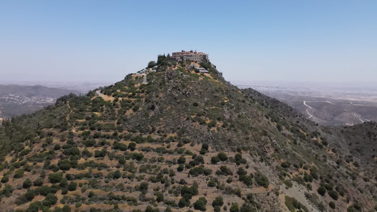 Monastero di Stavrovouni. Vista della montagna dove sorge il Monastero