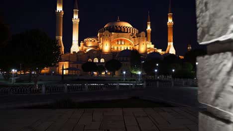 hagia sophia at night