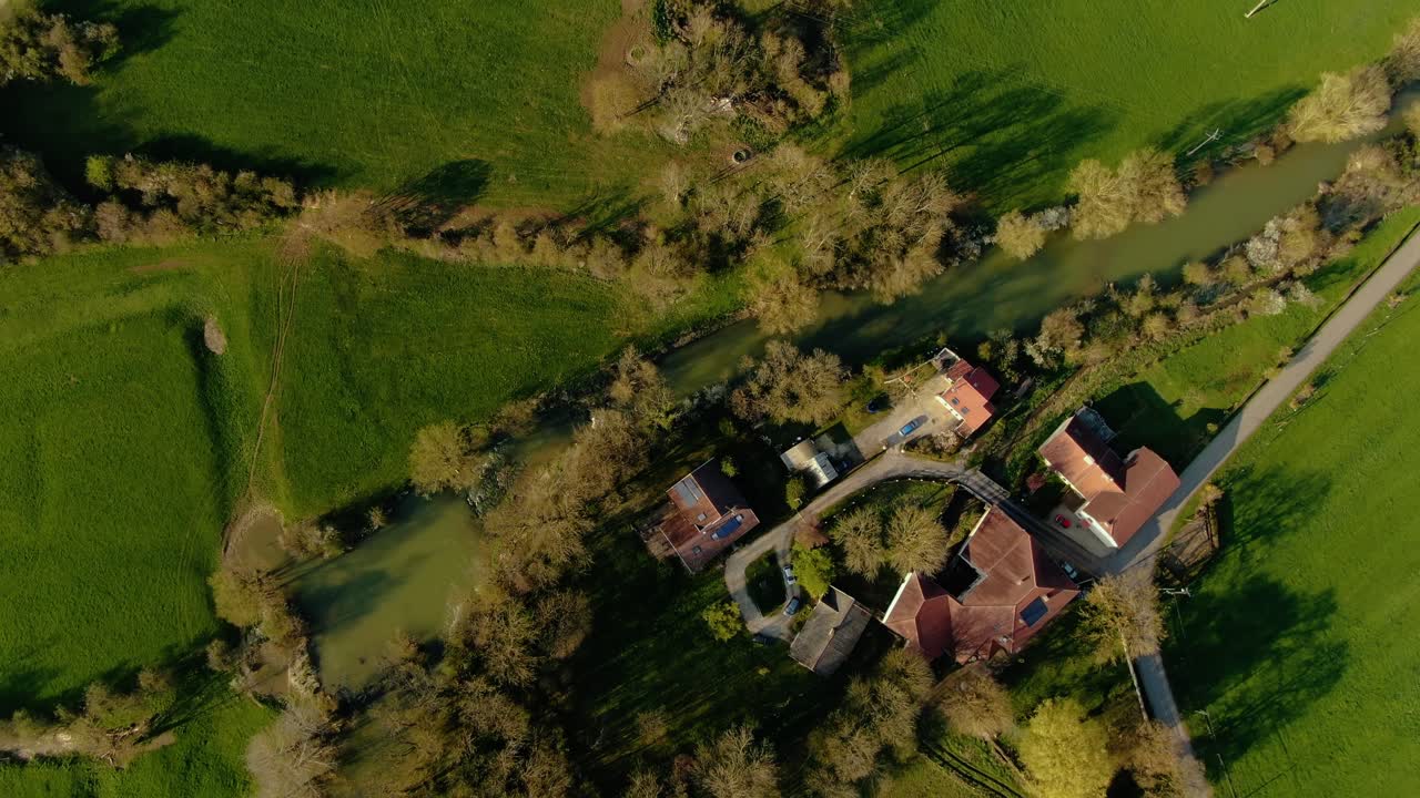 농장에서 집의 평면도