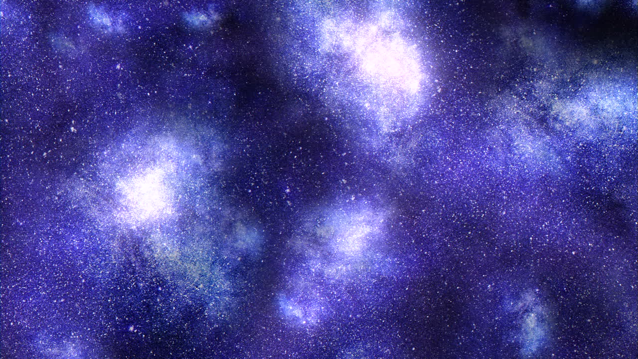 A serene digital artwork of a night sky with stars and clouds, featuring calming blue and purple hues. The stars twinkle brightly as clouds drift in the peaceful background