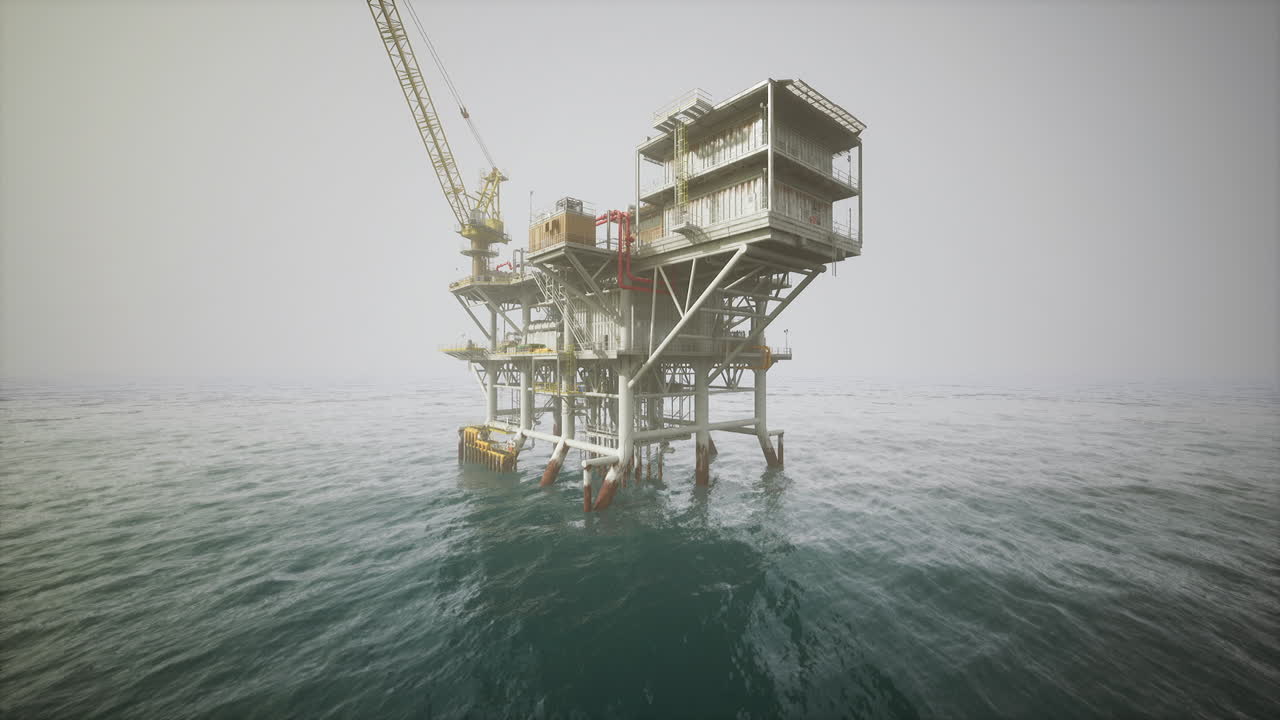 Oil Rig in the Ocean