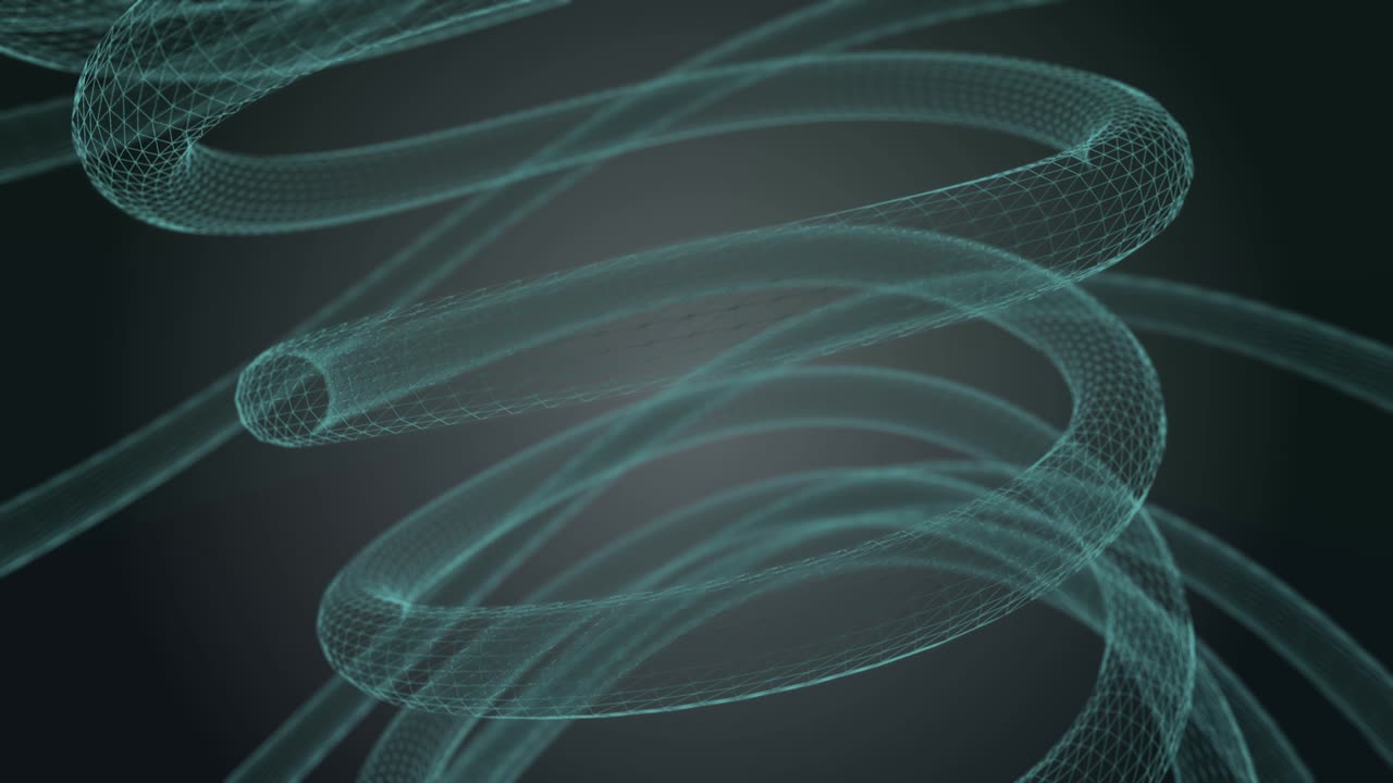 animación de fondo de deformación abstracta - wireframe