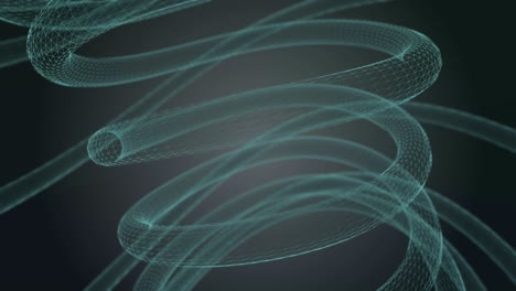 animación de fondo de deformación abstracta - wireframe