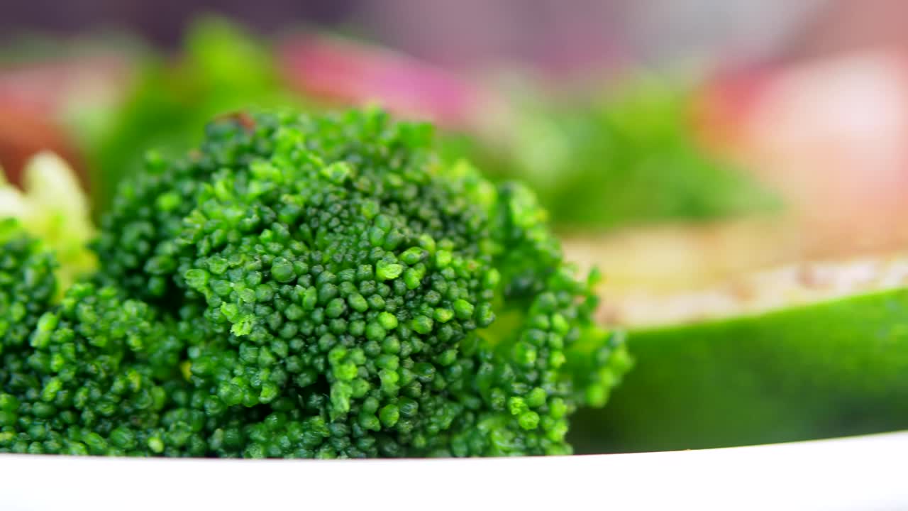 Prossimo piano dei broccoli