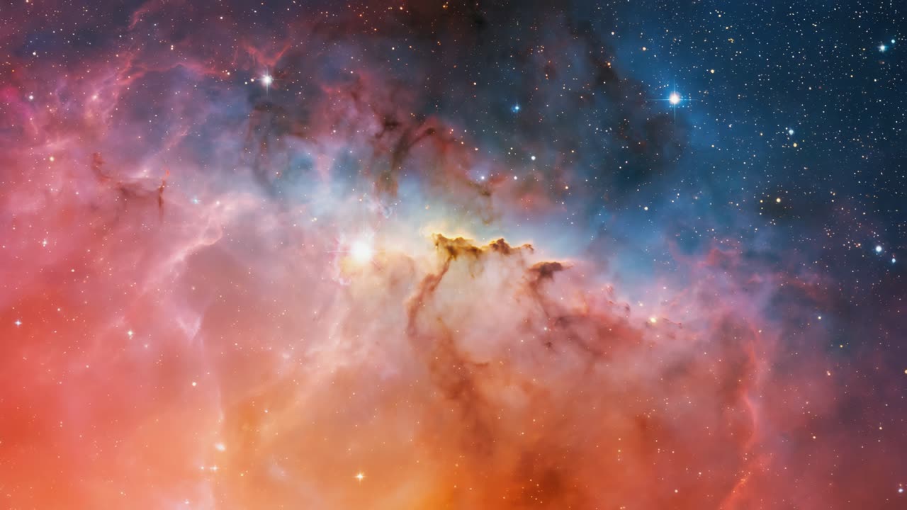 깊은 우주에 있는 놀라운 성운