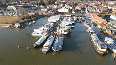 Woodbridge-Quay-side--Suffolk-4K-Aerial