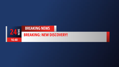 bewegungsgrafik des designs von breaking news-bannern