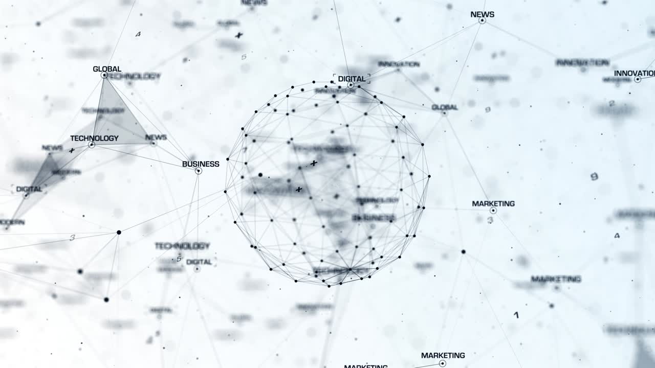 4K Futuristic network background(loopable)