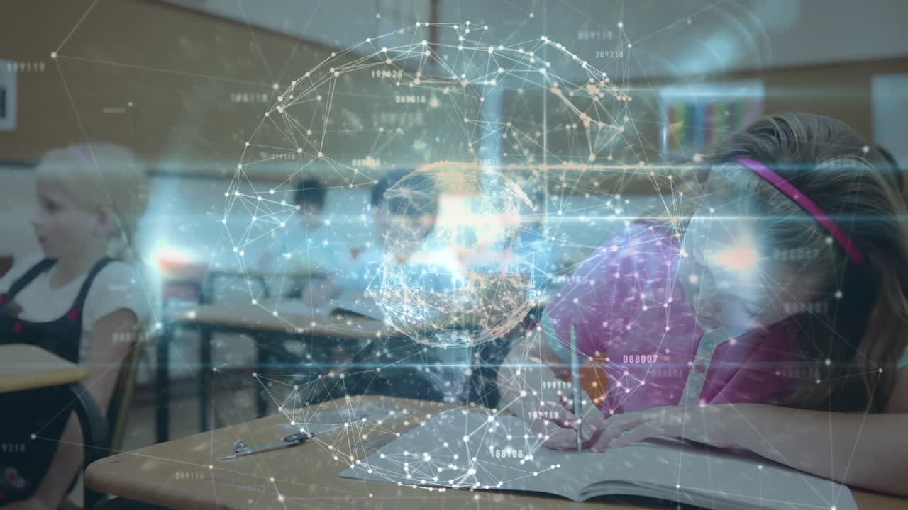 여학생들의 글쓰기를 통한 연결 네트워크의 애니메이션