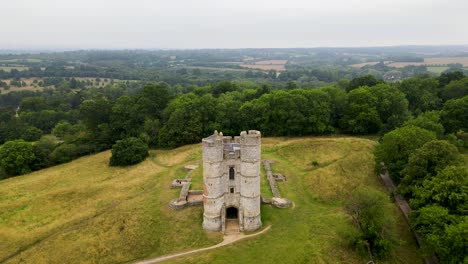 donnington castle and surrounding landscape