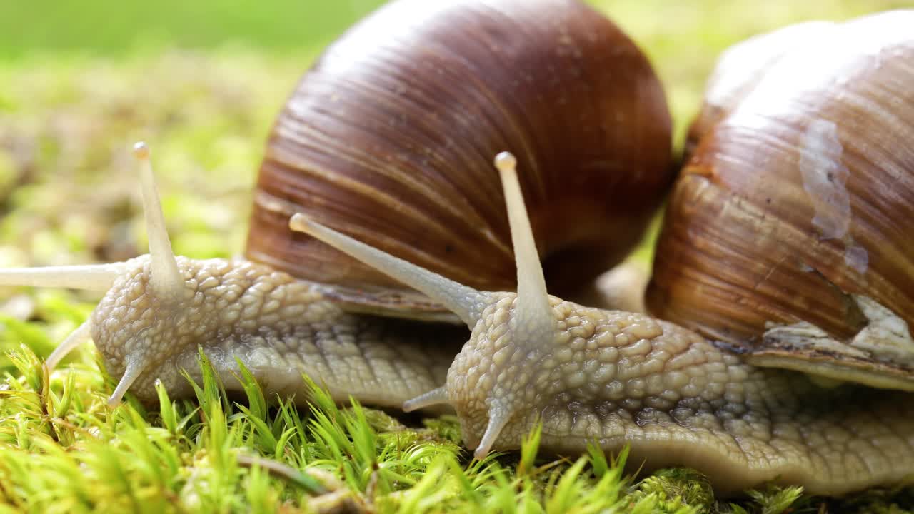 Helix pomatia also Roman snail, Burgundy snail