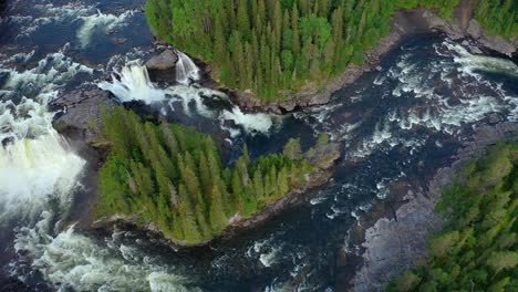 ristafallet waterfall in the western part of jamtland is listed as one of the most beautiful waterfalls in sweden.