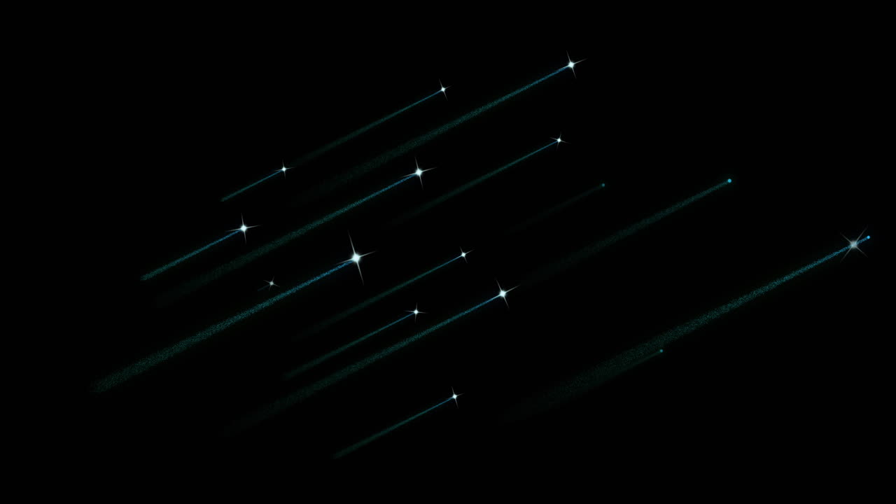 Animation of fireworks exploding over black background