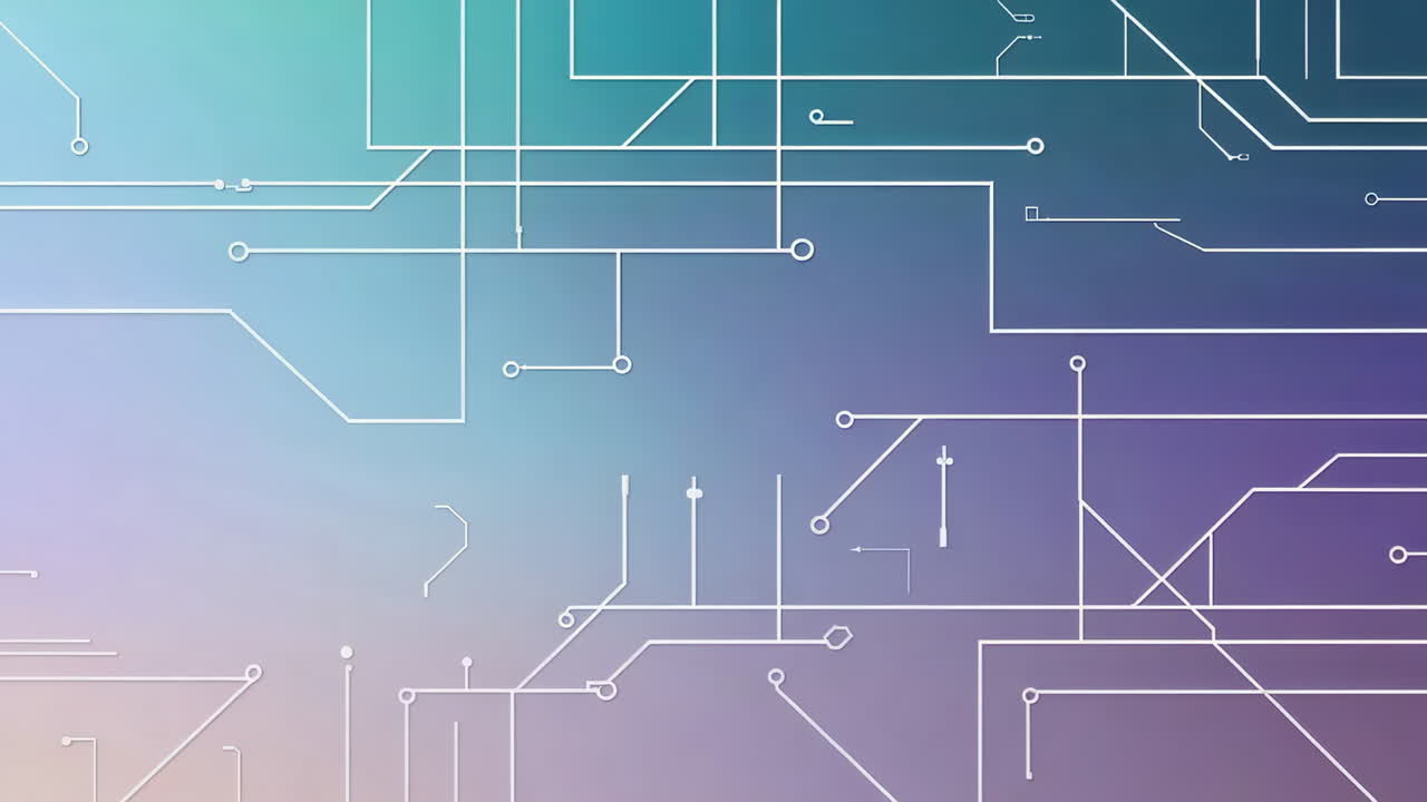 Abstract Digital Circuit Board Network Background