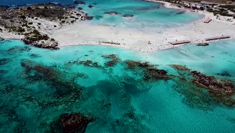 coral reefs in the mediterranean sea on island of crete, greece