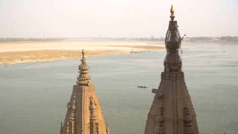 shot of ganges sandbanks and tower tops