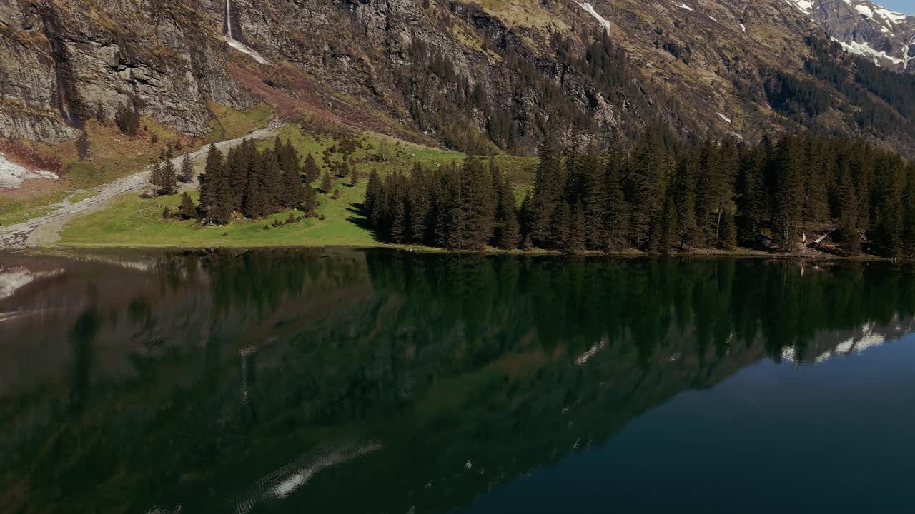 Scenic Lake Hintersee, High Tauern National Park in Tyrol, Austria