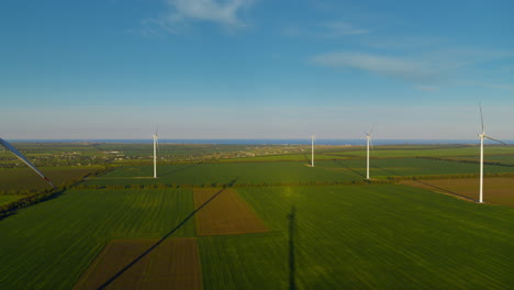 innovative wind turbines generating sustainable energy saving environment.