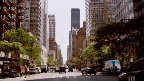 city street scene in new york city