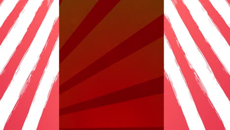 animation of stripes on red background