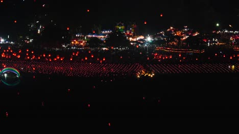 night festival with lanterns and people