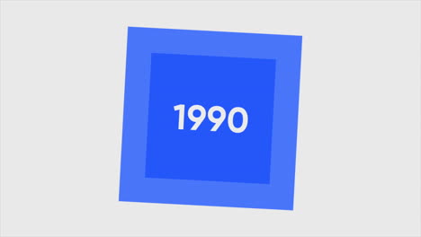 blue square with 1990