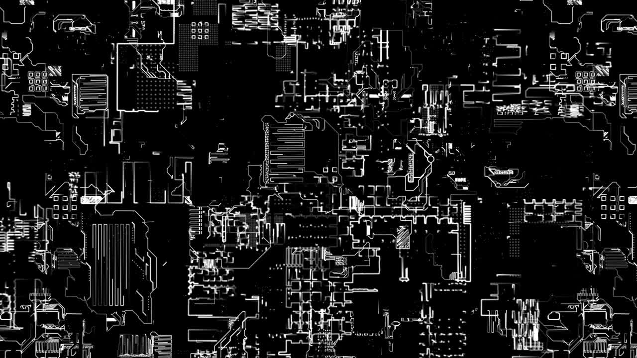 Abstract Technological Motion Background. Seamless Loop