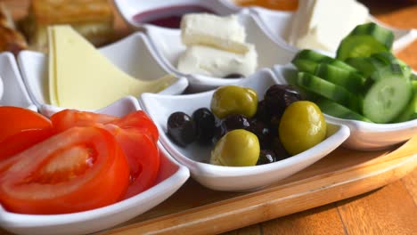 a traditional turkish breakfast spread