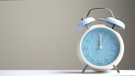 cuenta atrás del reloj de alarma de la campana