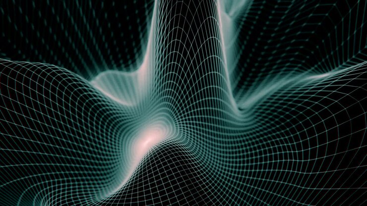 4K Undulating Abstract Grid.