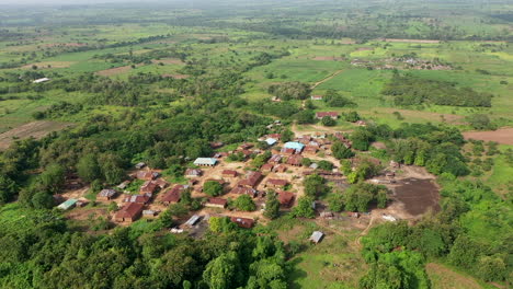 shot of a village in the western part of nigeria