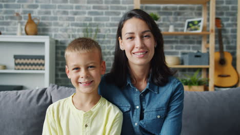 retrato de madre e hijo
