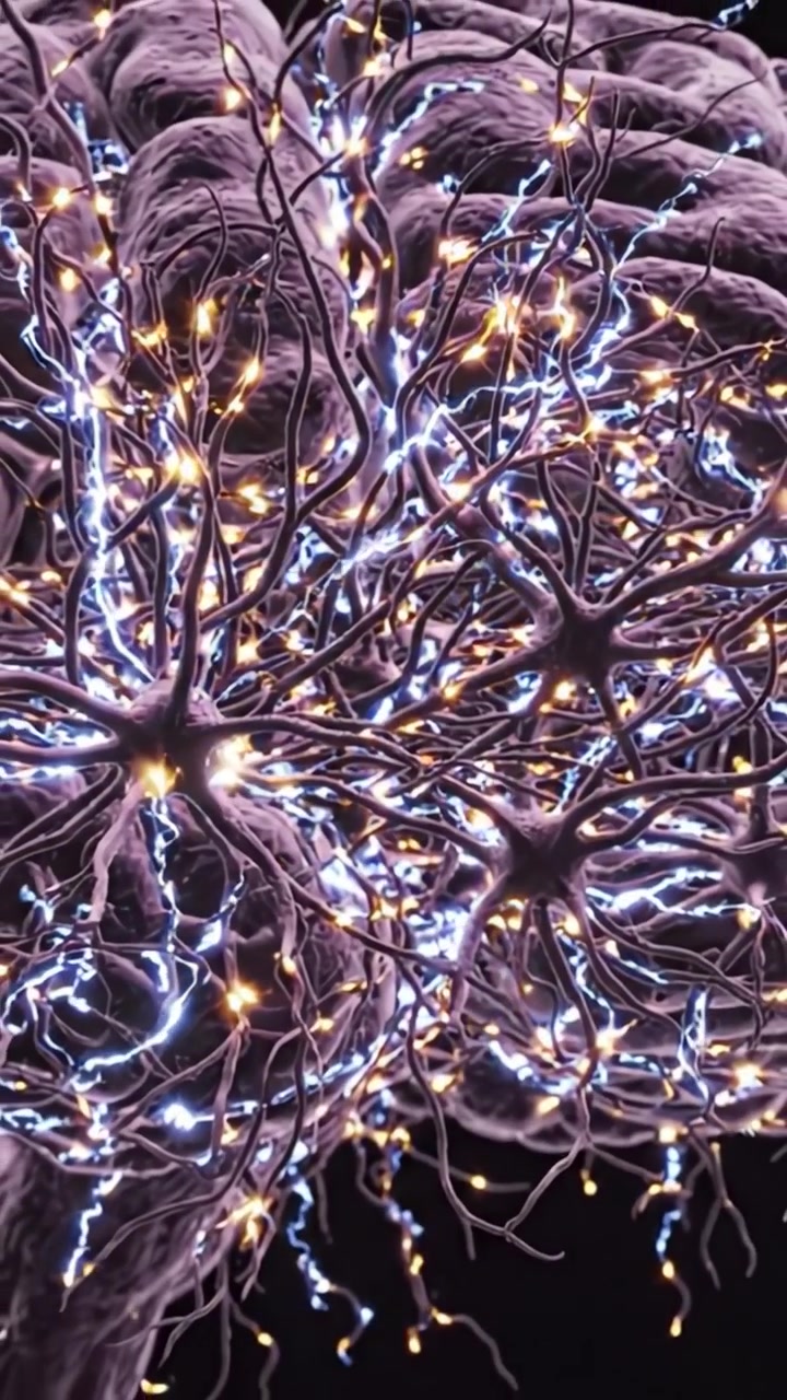 Intricate Neural Connections: A Stunning Visualization of Brain Neurons Illuminating Complex Pathways of Communication and Activity within the Human Nervous System