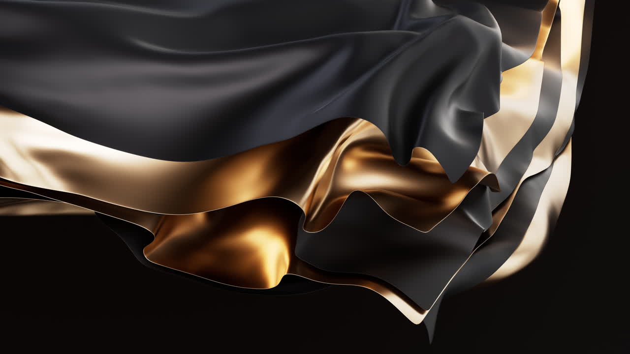 fondo de múltiples capas de onda fluida, renderización en 3d.