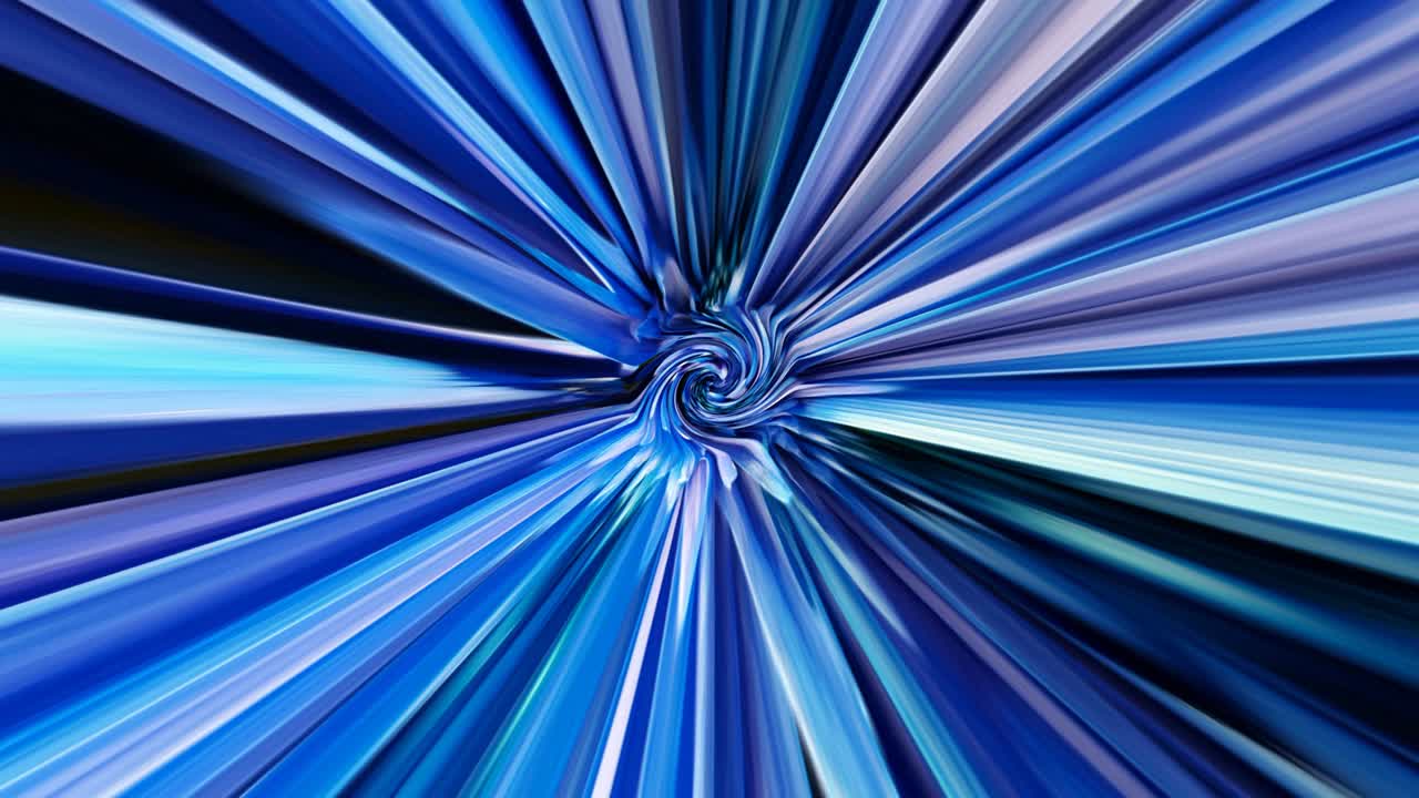 fondo giratorio con rayos azules que se expanden desde el centro y roseta en el medio