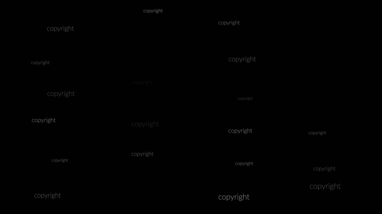 Premium stock video - Dynamic watermark overlay, copyright text on ...