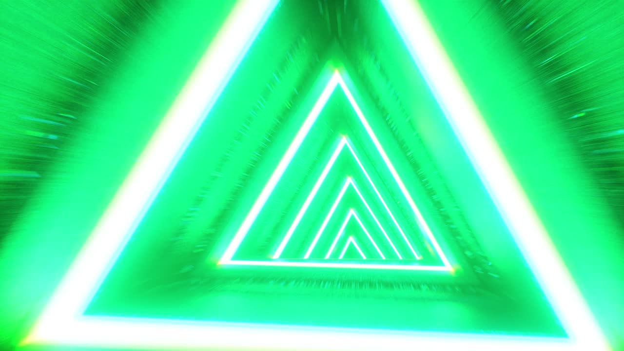 infinito túnel futurista abstracto con luces de neón. fondo de bucle infinito futurista