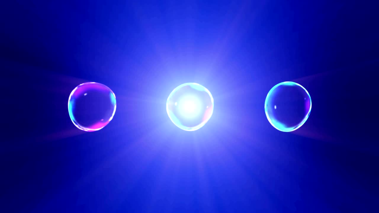 파란 바탕에 무지개 거품, 루프