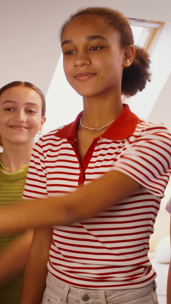 Teenage Girls Interact