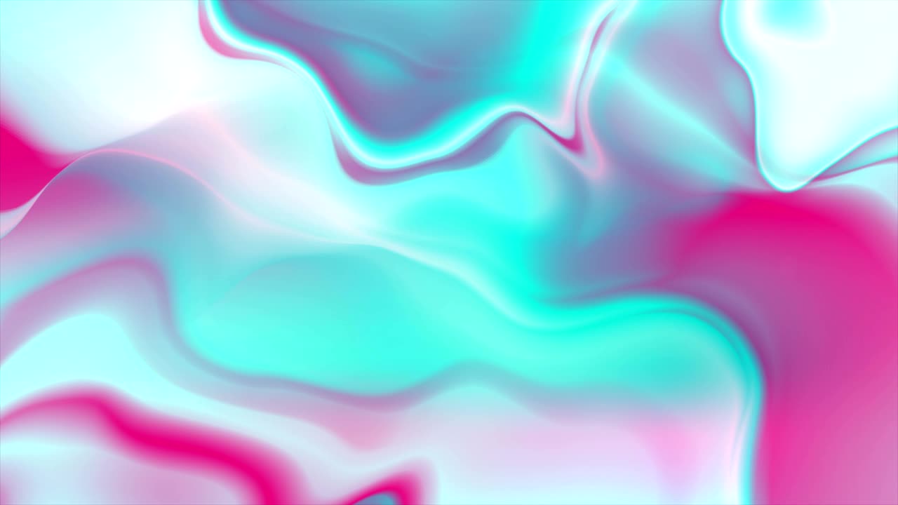 홀로그램 포일 네온 액체 파동 추상 비디오 애니메이션