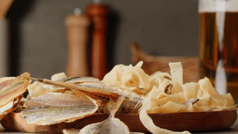 dried fish with noodles