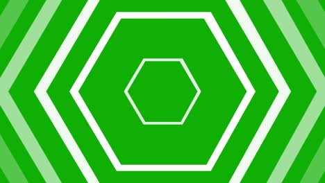 expanding hexagon shapes motion graphics with green screen background