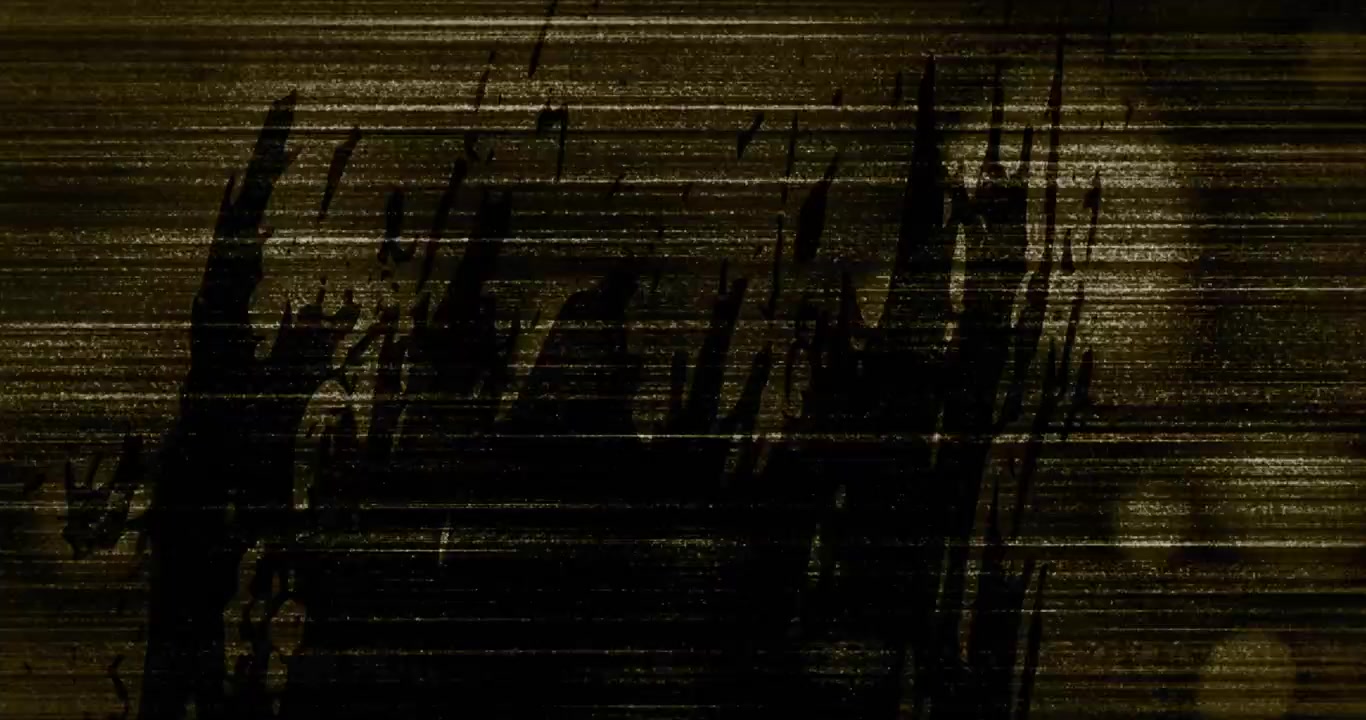 Animation af grungy tekstureffekt i sømløst mønster mod sort baggrund med plads til tekst