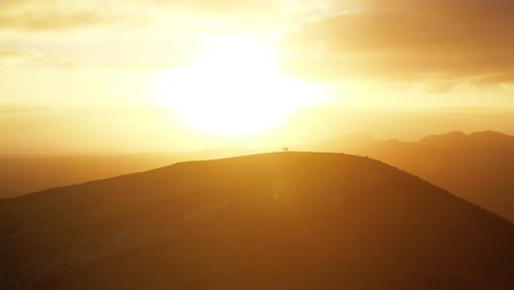 golden hour at los angeles mountain