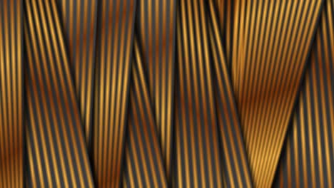 black abstract corporate motion background with golden smooth lines