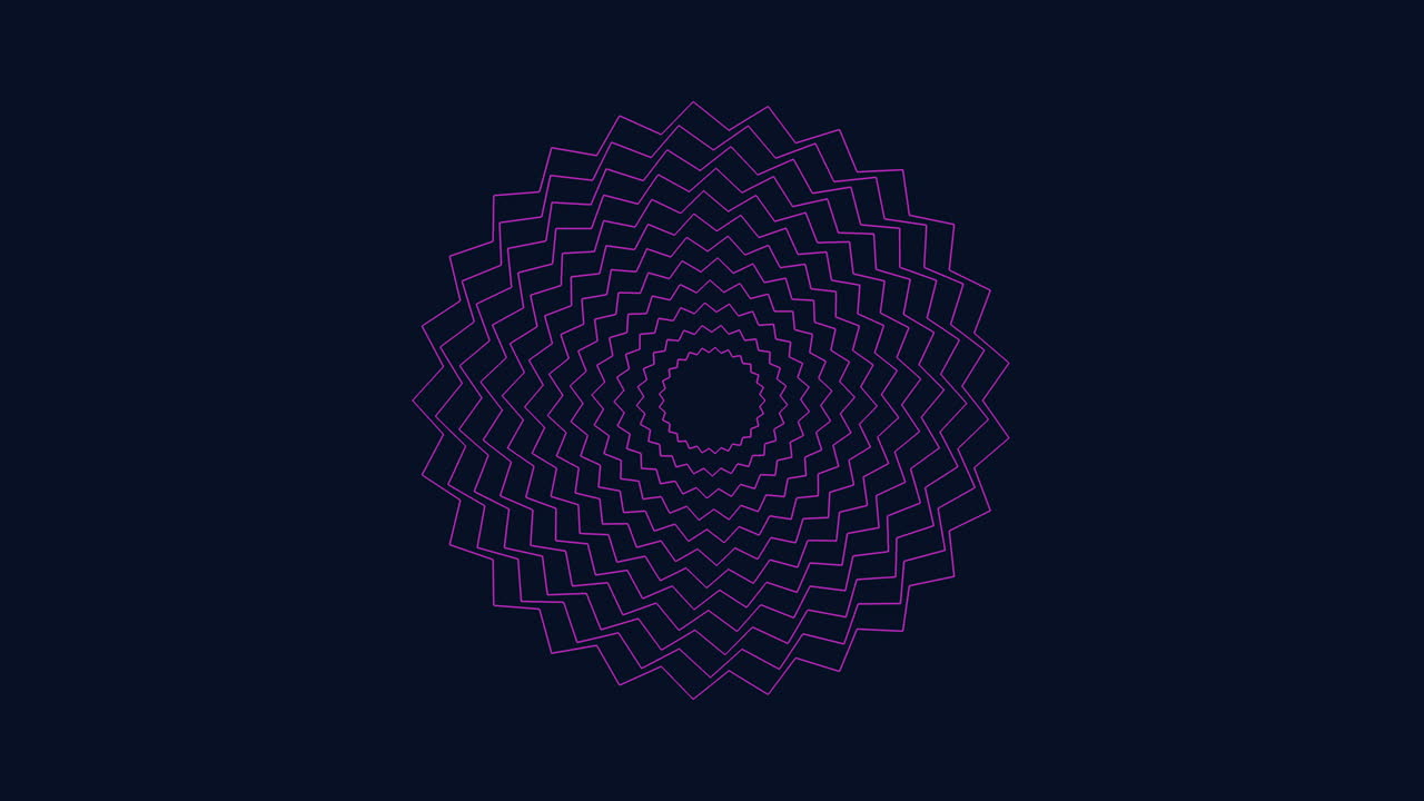 patrón de círculo púrpura simétrico con círculos interconectados