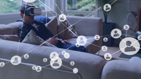 red de realidad virtual y interfaz de comunidad en línea.